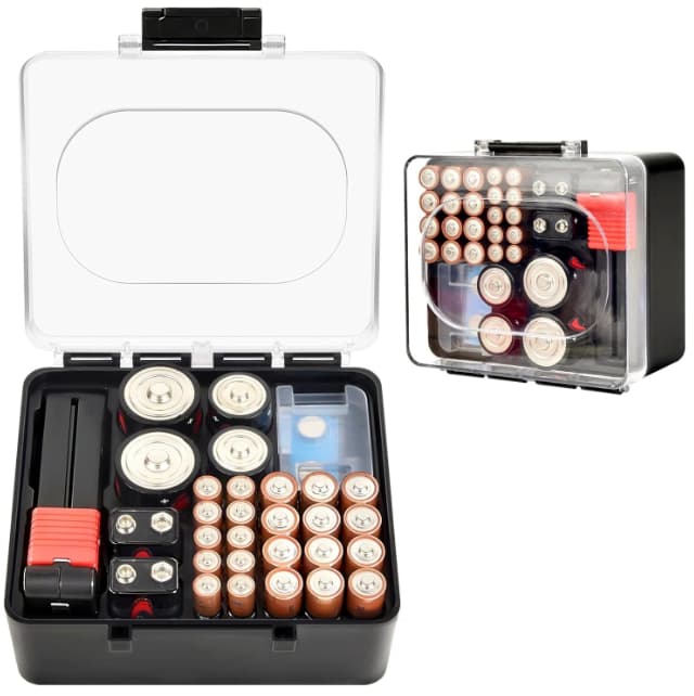 Batteries and case