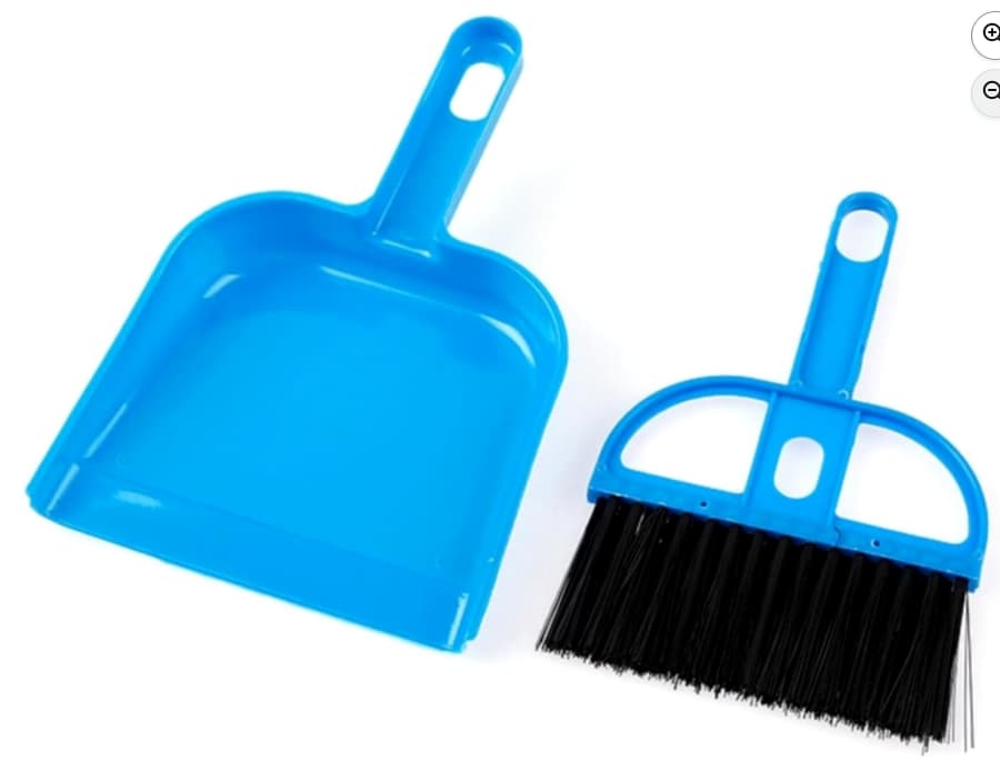 Mini broom and dust pan