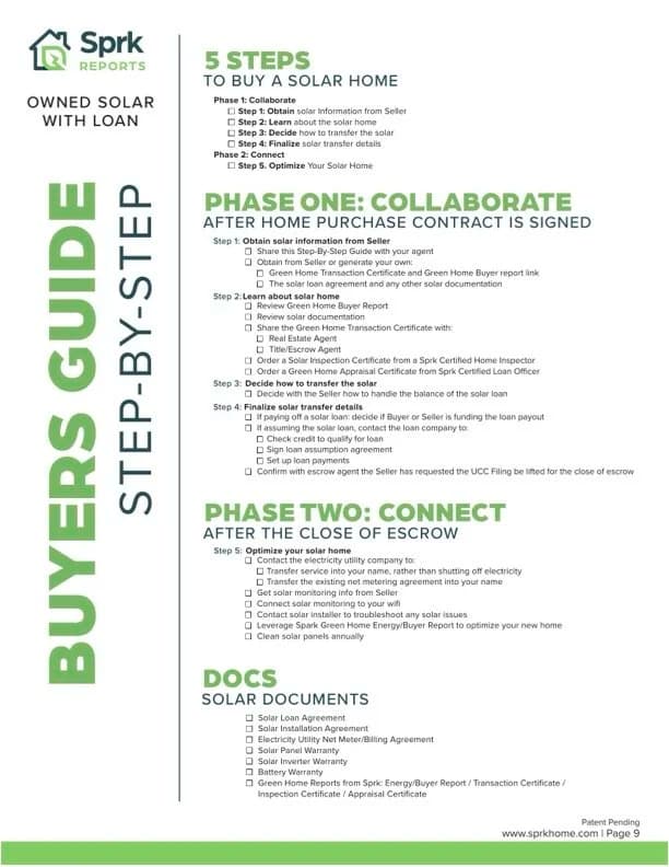 Solar assessment report summary